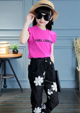 #  CLEARENCE #  PINK GIRL LANDON ( TOP + PANTS ). SIZE 120 & 160