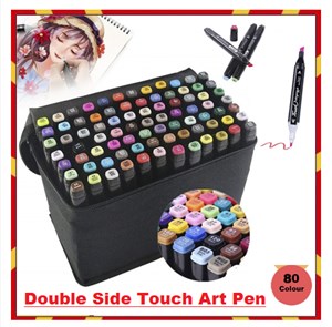 Touch Art Marker Pen 80pcs Set Double Sided Watercolor Brush Drawing Pen