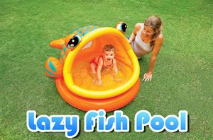 lazy fish pool with pump