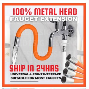 Extension Hose 360 degree Universal Interface Faucet Extender Flexible Silicone Hose