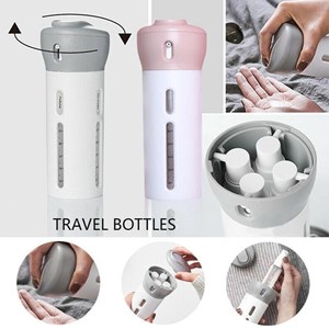 Smart Travel Bottle Set 4 in 1 Soap Portable Lightweight Dispenser Bottle