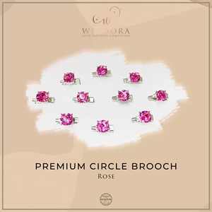 Brooch Circle Premium Rose 13
