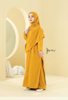 NEW VERSION LEANY SUIT IRONLESS IN HONEY MUSTARD