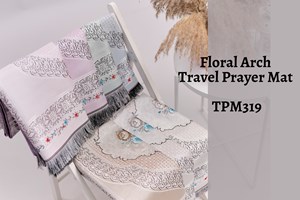 Floral Arch Travel Prayer Mat - TPM319