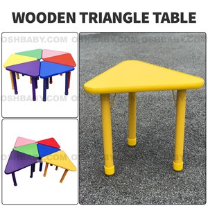 WOODEN TRIANGLE TABLE