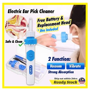 Electric Ear Pick Wax Vacuum Suction Painless Safety Cordless