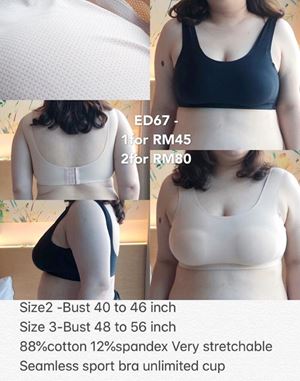 ED67 *Ready stock*Bust 40 to 48 inch / 101-121cm