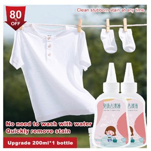 Wash Free Stain Remover Strong Removal Of Stubborn Oil Stains On Clothes