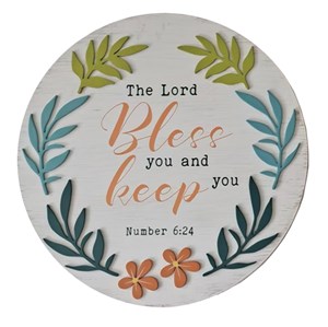 Wall Plaque - The Lord bless you and keep you Numbers 6:24