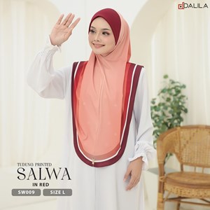 SALWA PRINTED L SW 009 (RED)