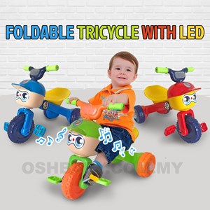FOLDABLE TRICYCLE WITH LED & MUSIC