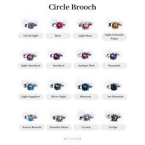 BUNDLE 10PCS CIRCLE BROOCH - MIX COLORS