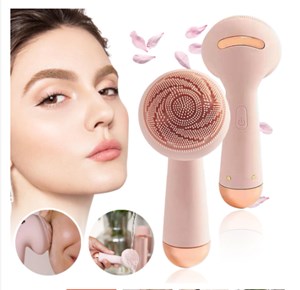 Electric Silicone Facial Brush Sonic Vibration Deep Pore Face Cleanser Massager
