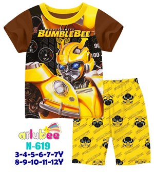 [ NEW ARRIVAL ]  N619  AILUBEE  BUMBLE BEE  CASUAL  WEAR ( 3-12Y )