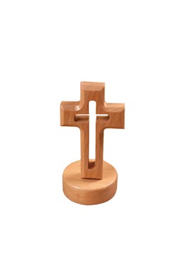 Desk Wooden Cross Decor