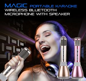 MAGIC Portable KARAOKE  Wireless Bluetooth   Microphone With Speaker ready
