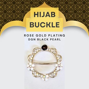 Hijab Buckle Flower Pearl
