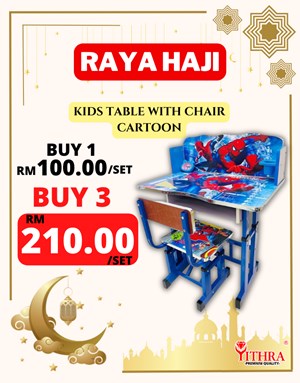 KIDS TABLE WITH CHAIR CARTOON