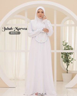 JUBAH MARWA (WHITE)