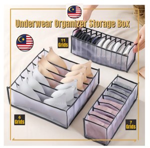 6/7/11 Grids Underwear Bra Sock Organizer Storage Drawer Closet Boxes