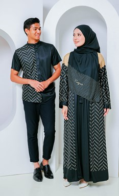 Couple Set Ryanna (Abaya+Shirt+Shawl)