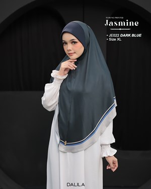 JASMINE PRINTED XL JE 022 (DARK BLUE)