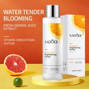 SADOER Vitamin C Brightening Lotion Fresh Orange Essence Hydrating Moisturizing Emulsion Facial Lotion 120ml