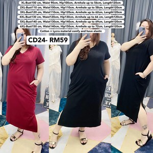 CD24 Ready Stock *Bust 39 to 59 inch/ 100-150cm