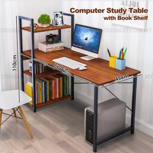 COMPUTER STUDY TABLE WITH BOOK SHELF