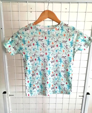 [SIZE 8Y - 10Y] T-Shirt Short Sleeve Shark Mint RS