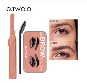 O.TWO 3pcs Eyebrow Styling Gel 3D Eye Makeup Brow Styling Soap Long Lasting Waterproof