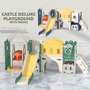 CASTLE DELUXE PLAYGROUND WITH SWING