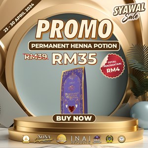 PROMO SYAWAL SALE - PERMANENT HENNA POTION (RM35)