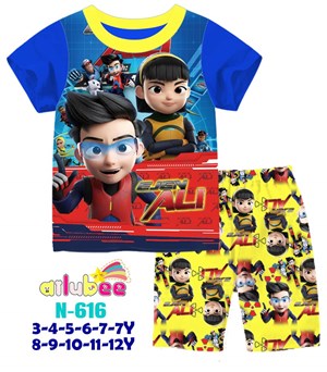 [ NEW ARRIVAL ]  N616  AILUBEE  EJEN ALI CASUAL  WEAR ( 3-12Y )