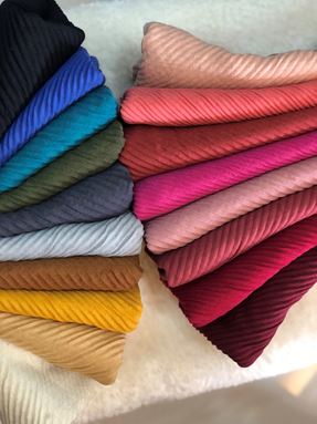 SHAWL COTTON FULL PLEATED