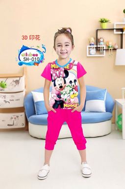 💖  SH-010  AILUBEE  MINNIE PINK SET ( SIZE 2Y, 4Y, 10Y, 11Y, & 12Y )