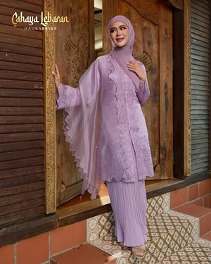 CINDAI KEBAYA - DUSTY PURPLE