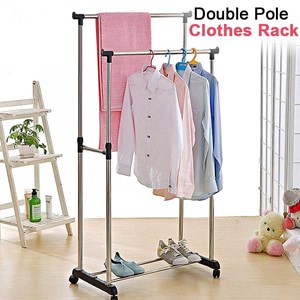 DOUBLE POLE STEEL CLOTH HANGER