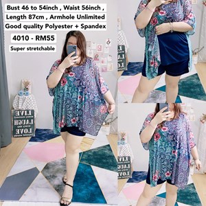 4010 *Bust 46 to 54 inch/ 117 - 137cm
