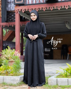 JUBAH AISYA (BLACK)