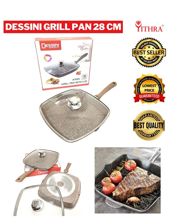 DESSINI GRILL PAN 28CM SKY HOMEWARE