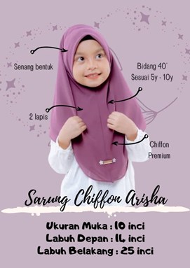 SARUNG CHIFFON ARISHA (SALE)