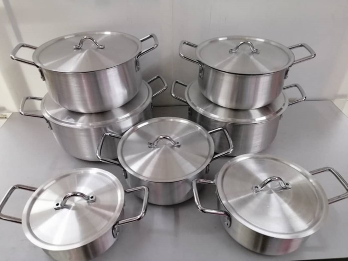 7PCS ALUMINIUM COOKING POT SKY HOMEWARE