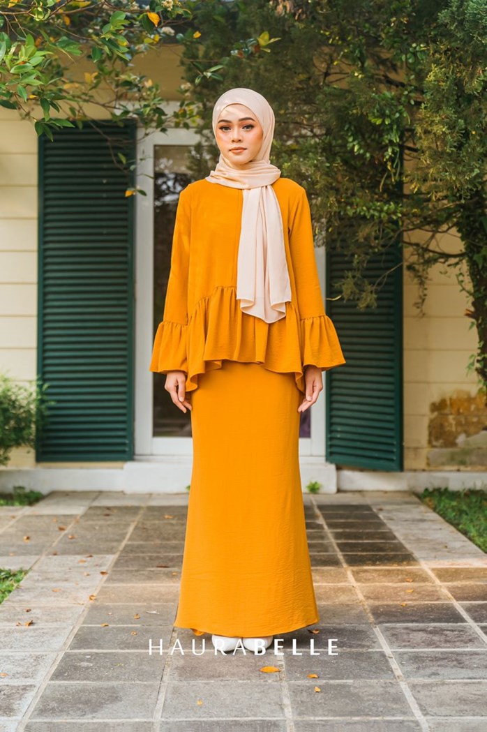 LARNI RUFFLE - MUSTARD | haurabelle