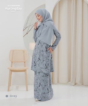 RIAU KURUNG EZY IRONLESS IN GREY