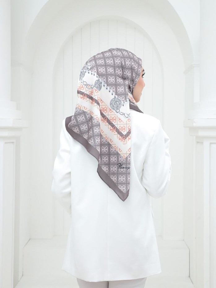 Premium Luxe Satin Instant Bawal - Mauve Grey – MeemClothings