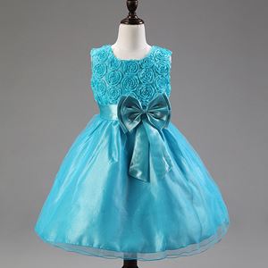 @ G5-30  Girls Princess Dress - LIGHT BLUE   ( SZ 70-160 )