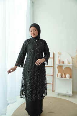 Kebaya Puteri Gunung Aisah  - BLACK