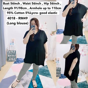 4018 *Bust 56 inch/ 142cm