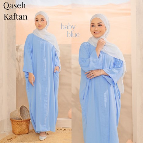 QASEH KAFTAN BABY BLUE